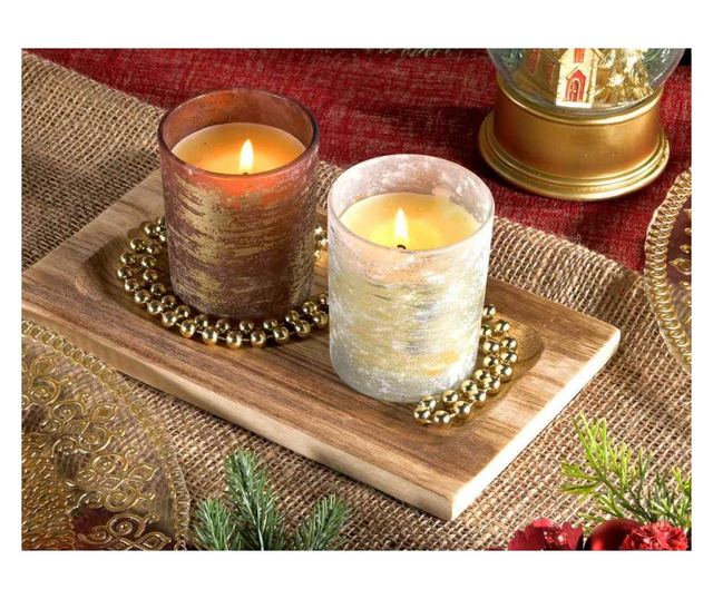 4 db illatosított gyertya szett (7 cm átmérő x 8,5 cm magasság)