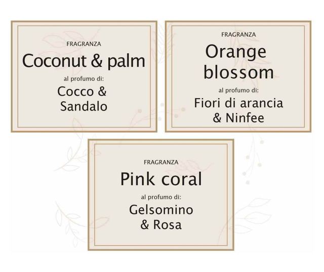 3 db illatosított gyertya szett, 11 cm átmérő x 12,5 cm magasság