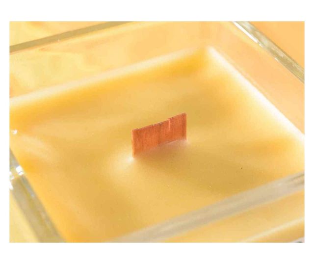 2 db üveggyertya szett, 8 x 8 x 8 cm