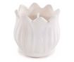 Illatosított gyertya, porcelán tégely tulipánnal Ø6 cm x 6 M