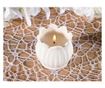 Illatosított gyertya, porcelán tégely tulipánnal Ø6 cm x 6 M
