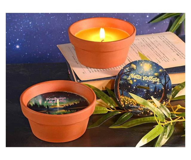 2 db illatosított gyertya szett Ø11 cm x 5,5 M