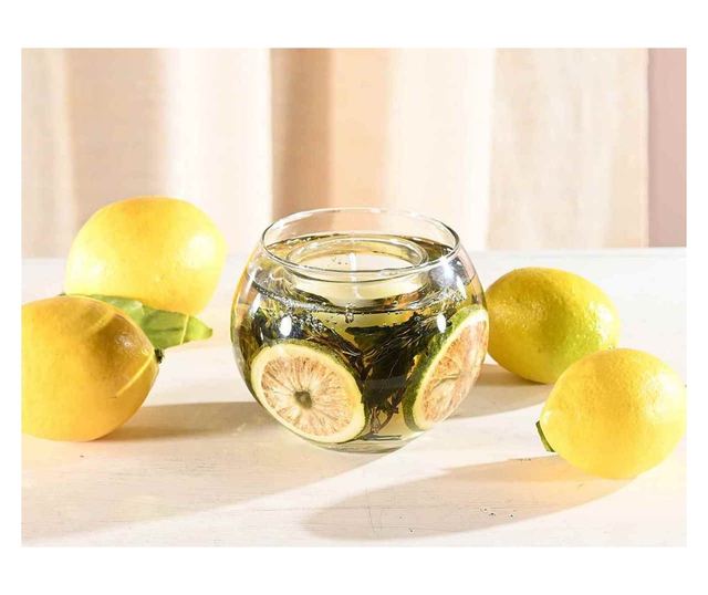 Illatos üveggyertya Ø10 cm x 8 M