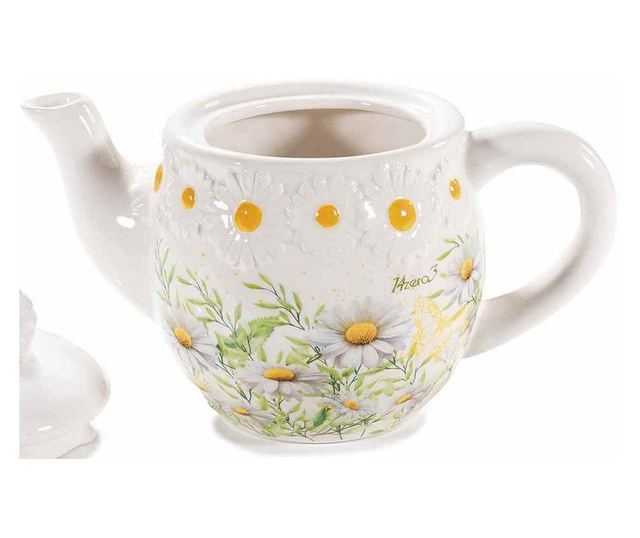Virágos kerámia teáskanna - 21 x 12 x 14,5 cm M, 650 ml