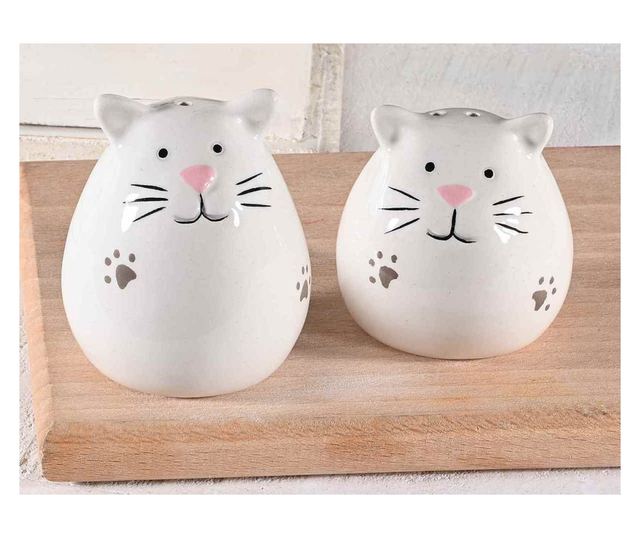 Bohém többszínű kerámia só- és borsszóró szett