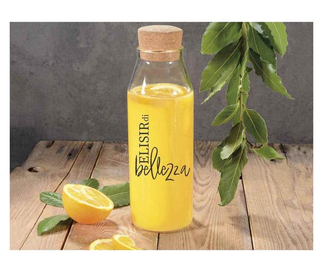 Légmentes üveg tárolóedény Ø8,5 cm x 27,5 cm