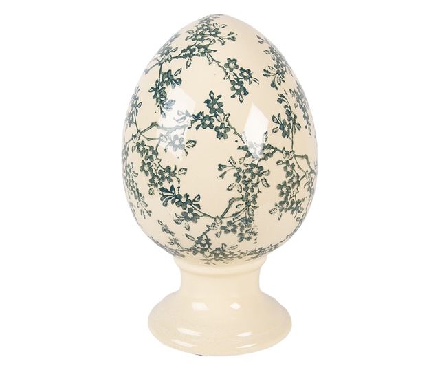 Kerámia váza - Sárga/Zöld, 15x24 cm