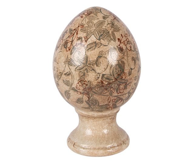 Bohém dekorációs váza barna zöld Ø12x19 cm