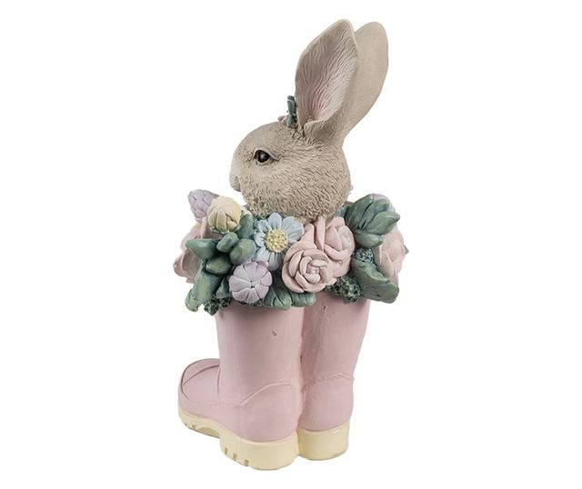 Többszínű polirezin húsvéti dekoráció 13x13x23 cm