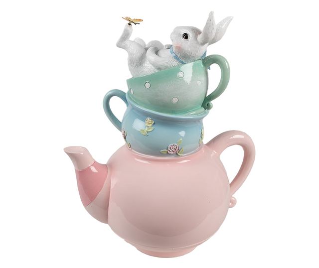 Többszínű polirezin Húsvéti dekoráció 28x19x34 cm