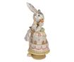 Többszínű polirezin húsvéti nyuszi figura 20x15x36 cm