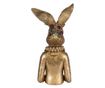 Húsvéti Nyuszi Figura, Arany Polirezin, 27x17x49 cm
