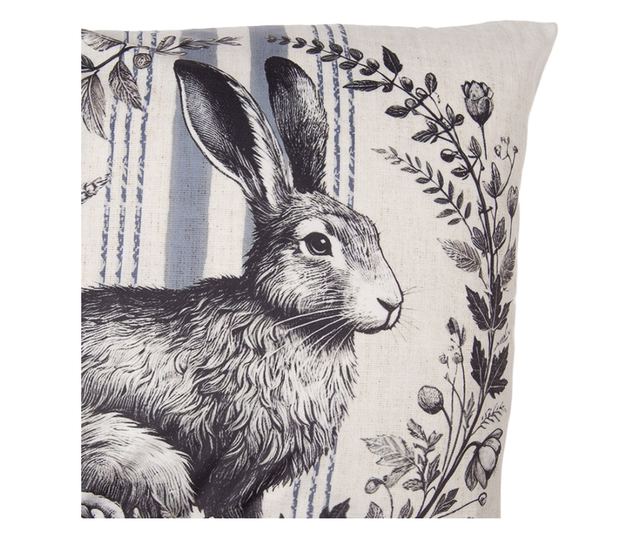 Nyuszi poliészter párna 45x45 cm