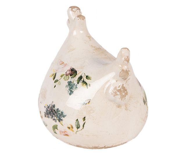 Kerámia húsvéti tojás figura, többszínű, 12x11x13 cm