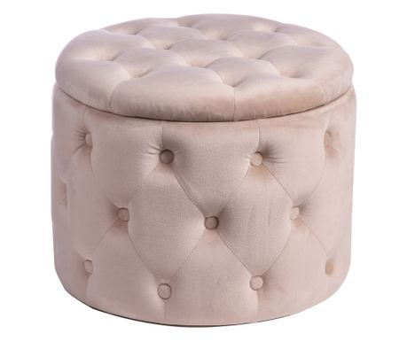 Taburet catifea crem 50 x 40 cm