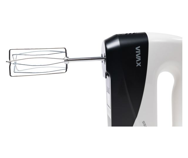 Vivax HM-550WB Kézi mixer, 550 W, 5 sebesség, Turbo funkció, fehér/fekete