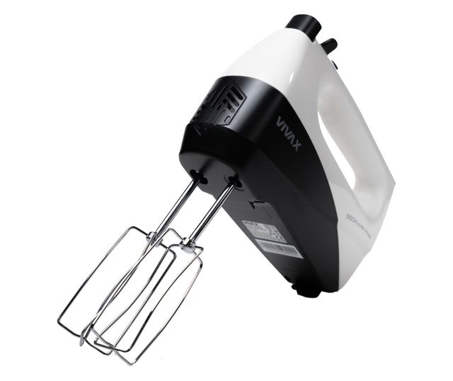 Vivax HM-550WB Kézi mixer, 550 W, 5 sebesség, Turbo funkció, fehér/fekete