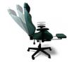 Zöld irodai szék lábtartóval és masszázspárnával, max. 150 kg, 74x116-127 cm, EvoChair JollyMag, KO45ZIE