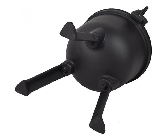 Zománcozott öntöttvas bogrács kempingezéshez és szabadtéri főzéshez, 8L, fedővel