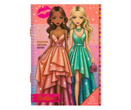 Knjiga o modnem oblikovanju, Najboljše prijateljice, Glamurozna obleka