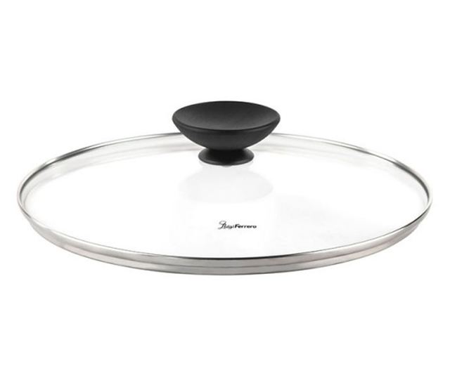 Mély serpenyő fedővel Luigi Ferrero Prima FR-2634L, 26x7,5 cm, 3,4 l, Tapadásmentes bevonat, Üvegfedél gőzkivezető nyílással, In