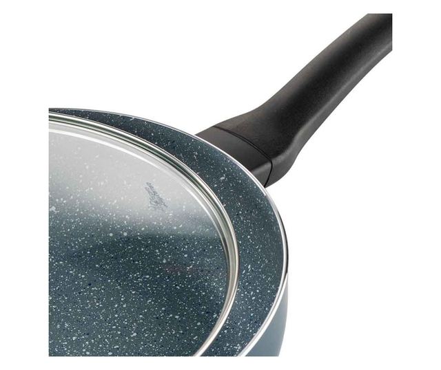 Mély serpenyő fedővel Luigi Ferrero Prima FR-2634L, 26x7,5 cm, 3,4 l, Tapadásmentes bevonat, Üvegfedél gőzkivezető nyílással, In