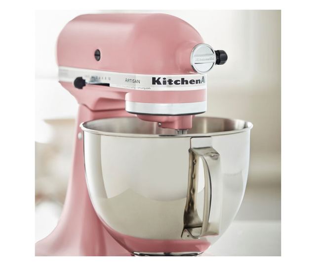 KitchenAid Artisan Elegance 5KSM175PSEDR bolygóműves mixer, 300 W, 4,8 l, közvetlen meghajtás, 10 sebességfokozat, rózsaszín