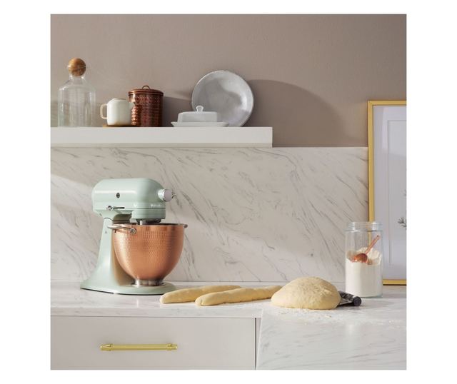 KitchenAid Artisan Blossom Exkluzív Design 5KSM180LEELB Bolygókeverő, 300W, 4.7L, Közvetlen meghajtás, 10 sebesség, Billenthető