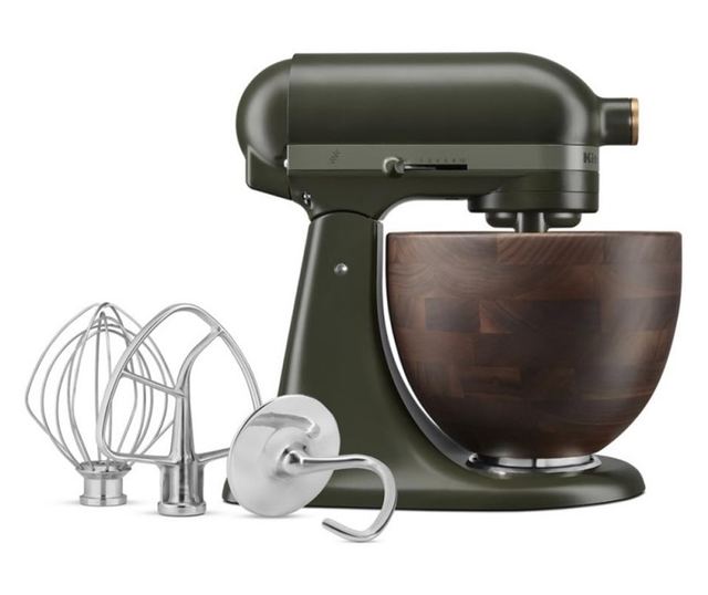 KitchenAid Artisan Evergreen 5KSM180WSEEG bolygóműves mixer, 300 W, 4,7 l, közvetlen meghajtás, 10 sebességfokozat, dönthető fej
