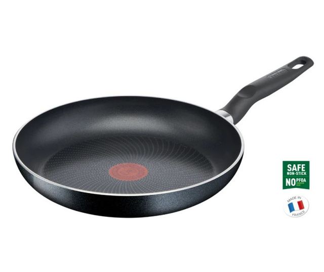 Tefal C2678074 Starter fekete edénykészlet, 6 darabos, titán bevonat, PFOA-mentes, termofúziós, hőjelzős, indukciós, fekete