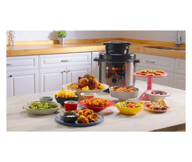 Tefal Turbo Cuisine & Fry CY778830 kukta, 70 kPa, 1200 W, 7,6 l, 15 program, Tapadásmentes bevonat, Melegen tartás, Digitális ve