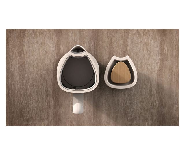 Elektromos vízforraló Philips HD9365/10 Conscious Collection, 2200 W, 1,7 l, Automatikus kikapcsolás, Vízkőszűrő, Matt fehér