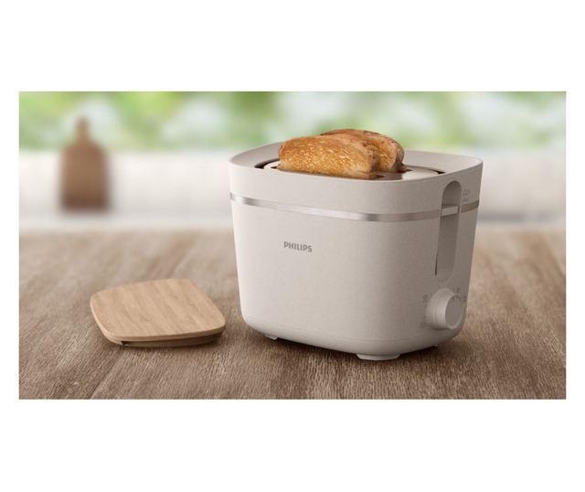 Philips HD2640/10 Conscious Collection Kenyérpirító, 830 W, 2 Szeletes, 8 Pirítási Fokozat, Morzsatálca, Kiolvasztás, Melegítés