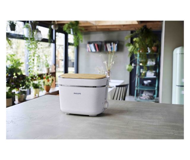 Philips HD2640/10 Conscious Collection Kenyérpirító, 830 W, 2 Szeletes, 8 Pirítási Fokozat, Morzsatálca, Kiolvasztás, Melegítés