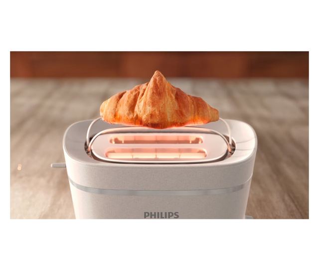 Philips HD2640/10 Conscious Collection Kenyérpirító, 830 W, 2 Szeletes, 8 Pirítási Fokozat, Morzsatálca, Kiolvasztás, Melegítés