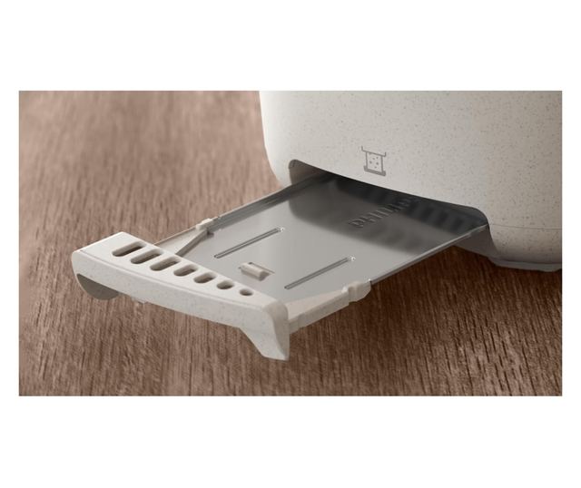Philips HD2640/10 Conscious Collection Kenyérpirító, 830 W, 2 Szeletes, 8 Pirítási Fokozat, Morzsatálca, Kiolvasztás, Melegítés