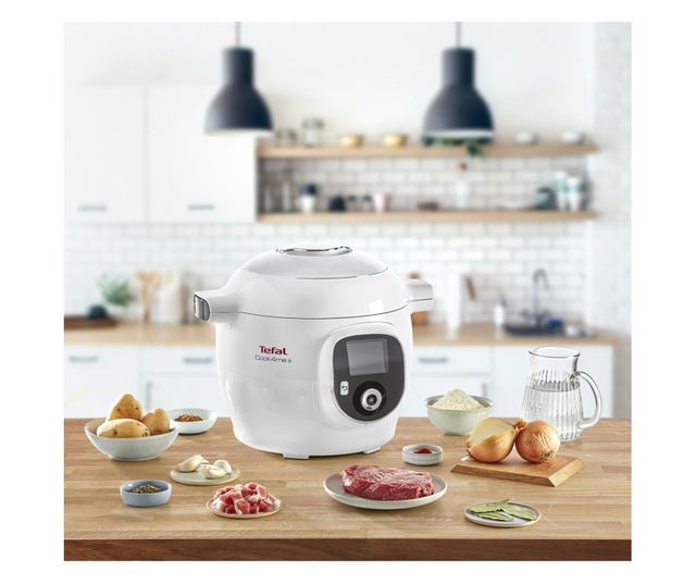 Tefal CY851130 Cook4me multifunkciós főző, 1600 W, 6 l, 6 főzési mód, 150 beépített recept, Késleltetett indítás, Melegen tartás