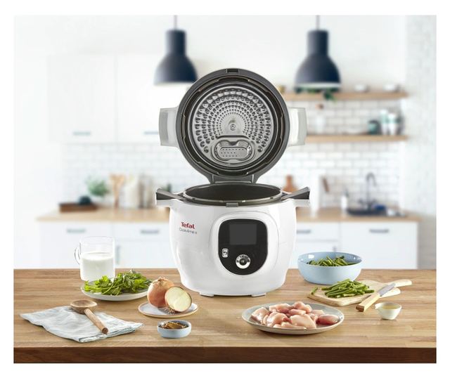 Tefal CY851130 Cook4me multifunkciós főző, 1600 W, 6 l, 6 főzési mód, 150 beépített recept, Késleltetett indítás, Melegen tartás