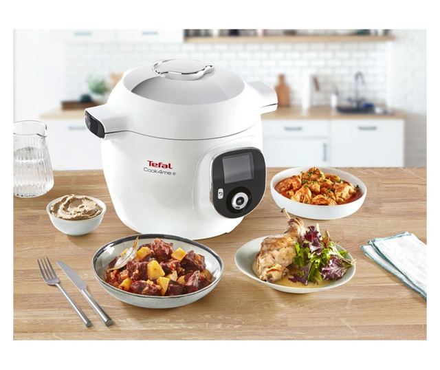 Tefal CY851130 Cook4me multifunkciós főző, 1600 W, 6 l, 6 főzési mód, 150 beépített recept, Késleltetett indítás, Melegen tartás