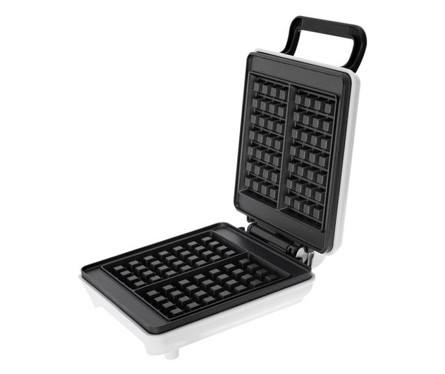 Gofrisütő Mesko MS 3091, 1800W, Tapadásmentes bevonat, 2 sütőlap, Csúszásmentes lábak, Fehér
