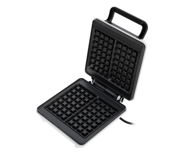 Gofrisütő Mesko MS 3091, 1800W, Tapadásmentes bevonat, 2 sütőlap, Csúszásmentes lábak, Fehér