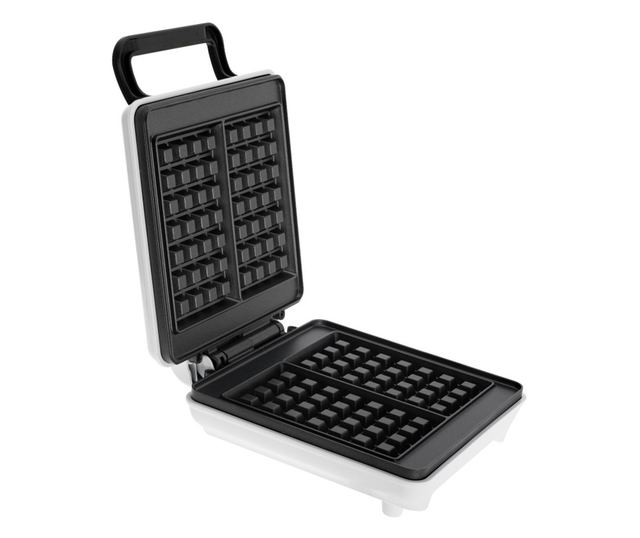 Gofrisütő Mesko MS 3091, 1800W, Tapadásmentes bevonat, 2 sütőlap, Csúszásmentes lábak, Fehér