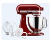 KitchenAid Artisan Elegance 5KSM125EGC Bolygós mixer, 300 W, 4,8 l, Közvetlen meghajtás, 10 sebességfokozat, Sötétpiros