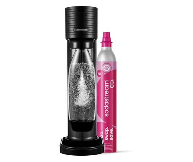 SodaStream GAIA szénsavasvíz-készítő, 1 l, manuális szénsavasítás, 2 fokozat, BPA-mentes, fekete