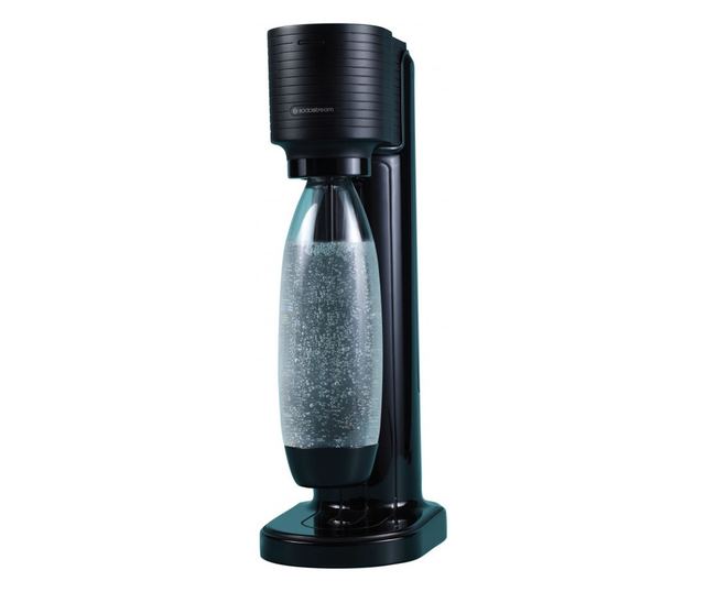 SodaStream GAIA szénsavasvíz-készítő, 1 l, manuális szénsavasítás, 2 fokozat, BPA-mentes, fekete