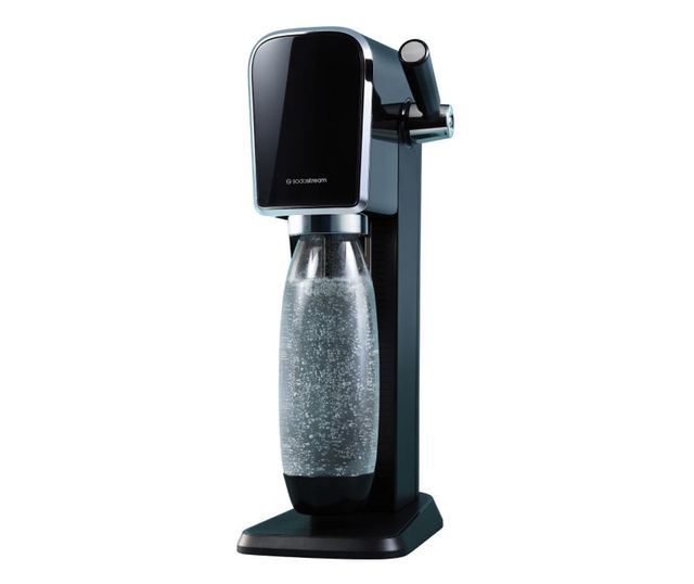 SodaStream ART szénsavasvíz-készítő, 1L, manuális szénsavasítás, 2 fokozat, BPA-mentes, fekete/ezüst