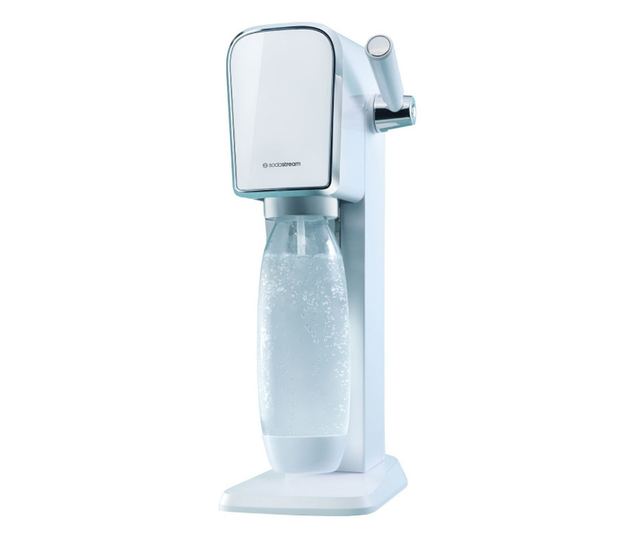 SodaStream ART szénsavasvíz-készítő, 1L, manuális szénsavasítás, 2 fokozat, BPA-mentes, fehér/ezüst