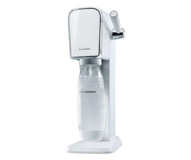 SodaStream ART szénsavasvíz-készítő, 1L, manuális szénsavasítás, 2 fokozat, BPA-mentes, fehér/ezüst
