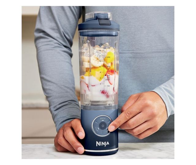 Hordozható turmixgép Ninja Blast Max BC251EUNV, 14,4 W, 11,1 V, 570 ml, 19000 fordulat/perc, Jégzúzás, Akár 25 ciklus, BPA-mente