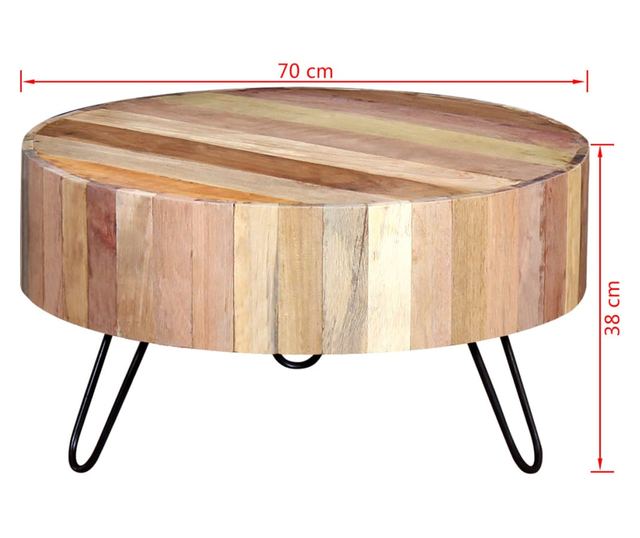 Stolić za kavu, reciklirano masivno drvo